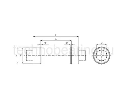 Линейный шариковый подшипник NBS (ISB) KB 12 32