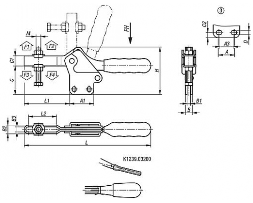 Прижимы K1239.03200 Kipp