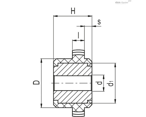 Зубчатое соединение ZGD-1.5-20-M (551016) ELESA+GANTER