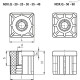 Торцевая заглушка NDX.Q-20x1.5-M8 (320011) ELESA+GANTER