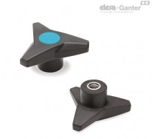 Трёхлепестковая ручка VB.839/100 SST-M12-SOFT-C5 (64878-C5) ELESA+GANTER