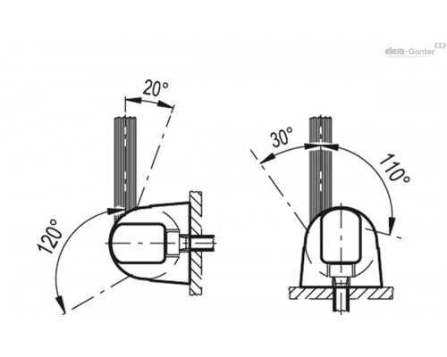Зажим MSR.60-B-C3 (440001-C3) ELESA+GANTER
