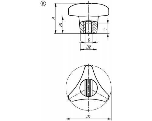 Ручка K1020.18008 Kipp