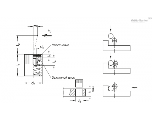 Упорный штифт GN 714-10-20 ELESA+GANTER
