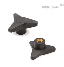 Трёхлепестковая ручка VB.839/63 B-M8-SOFT-C9 (64805-C9) ELESA+GANTER
