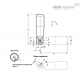 Выдвижная ручка GN 598.3-KU-21 ELESA+GANTER