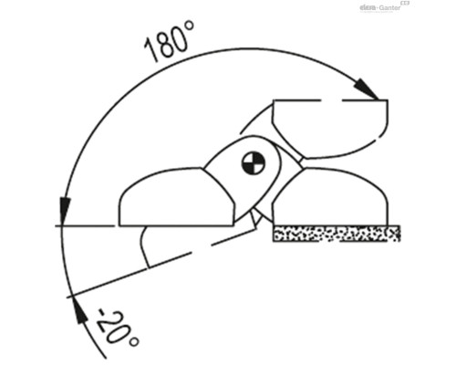Петли CFTX.40 SH-4-C16 (427216) ELESA+GANTER