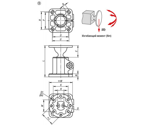 Крепления K0477.5301 Kipp