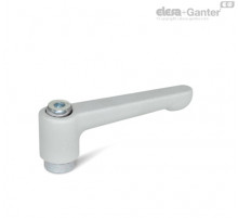 Плоская регулируемая ручка рычажного типа GN 302.2-30-M5-SR ELESA+GANTER