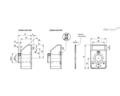 Индикатор DD52R-E-SST-IP67-C55 (CE.99065) ELESA+GANTER