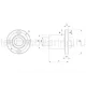 Линейный шариковый подшипник TECHNIX LMEF 50-UU (KBF 50 PP)