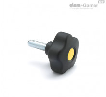 Лепестковая поворотная ручка VCT.43 p-M8x25-SOFT-C4 (169913-C4) ELESA+GANTER