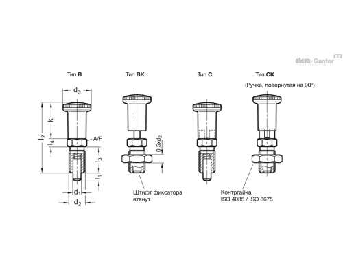 Штифт стопорный GN 817.2-8-8-C-NI ELESA+GANTER Штифт стопорный GN 817.2-8-8-C-NI ELESA+GANTER
