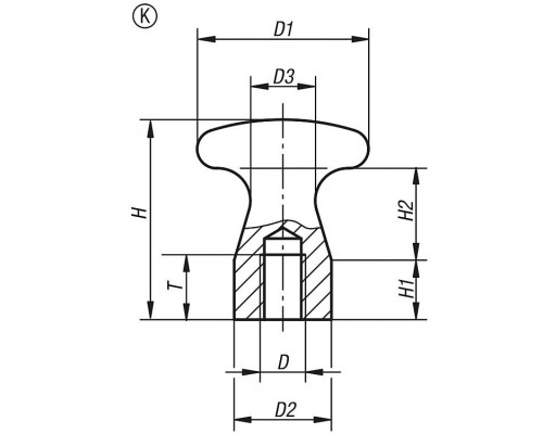 Ручка K0157.08 Kipp