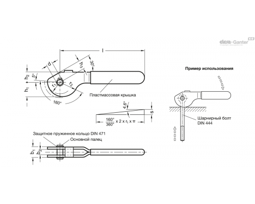 Кулачковый рычаг GN 917-10-17 ELESA+GANTER