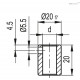 Переходная втулка RB52-16 (CE.87960) ELESA+GANTER