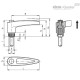 Регулируемая ручка MRT.80-p-M12x50-C1 (140407-C1) ELESA+GANTER