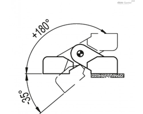 Петли CFAX.49 p-M5x14 (422438) ELESA+GANTER