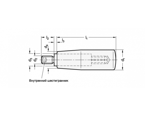 Вращающаяся ручка GN 598-ST-18-M6 ELESA+GANTER
