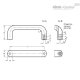 П-образная ручка GN 565.5-20-160-A-GS ELESA+GANTER