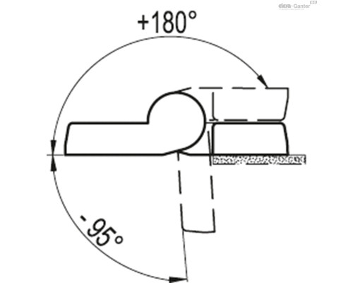 Петля CFJ.50 EH-6 (424631) ELESA+GANTER