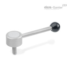 Плоская ручка рычажного типа GN 125.5-32-M8-16-D ELESA+GANTER