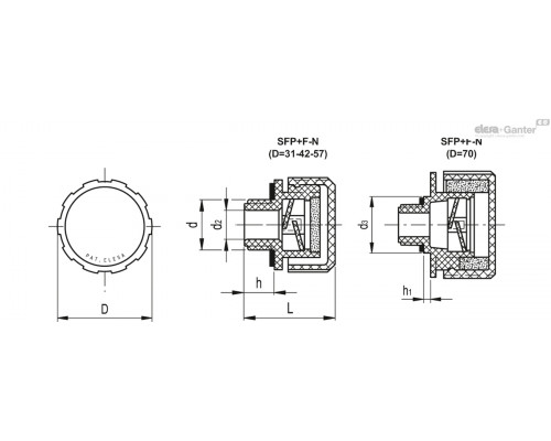 Крышка сапуна SFP.30-12x1.5+F FIL-C2-N (54151-C2-N) ELESA+GANTER
