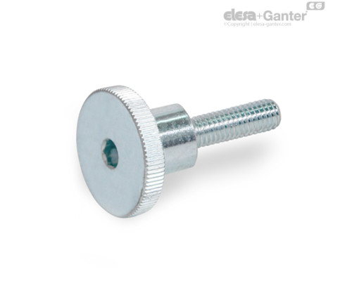 Винт с накатанной головкой GN 464.1-M10-30-ZB ELESA+GANTER