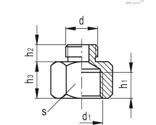 Фитинг VRA-MF-G1/8-G1/4-A (VV.60001) ELESA+GANTER
