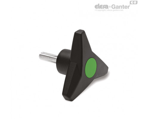 Трёхлепестковая ручка VB.839/63 p-M8x35-C17 (64655-C17) ELESA+GANTER