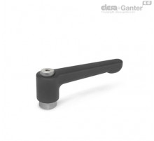 Плоская регулируемая ручка рычажного типа GN 302.1-30-B5-SW ELESA+GANTER