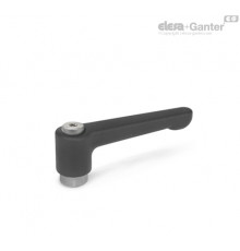 Плоская регулируемая ручка рычажного типа GN 302.1-22-M5-SW ELESA+GANTER