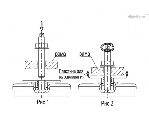 Регулируемая опора LW.A-120-M16x1.5x130 (415121) ELESA+GANTER