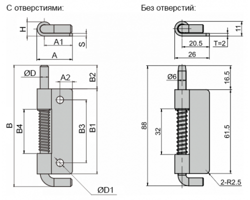 Петли A40201.0373SL Алтервиа