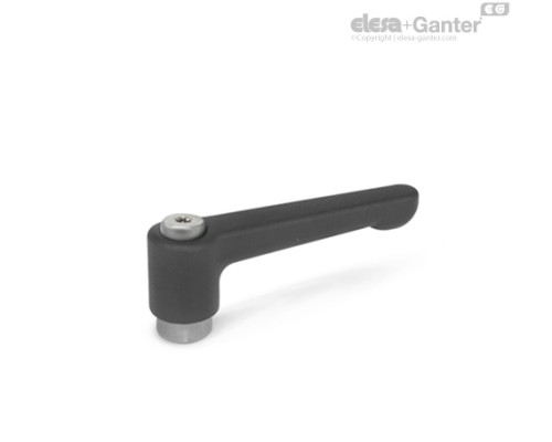 Плоская регулируемая ручка рычажного типа GN 302.1-30-M5-SW ELESA+GANTER Плоская регулируемая ручка рычажного типа GN 302.1-30-M5-SW ELESA+GANTER