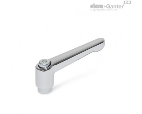 Регулируемая ручка рычажного типа GN 300.2-22-M3-CR ELESA+GANTER
