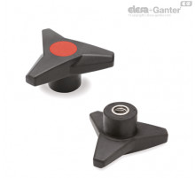Трёхлепестковая ручка VB.839/63 SST-M8-SOFT-C6 (64808-C6) ELESA+GANTER