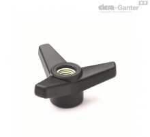 Трёхлепестковая ручка VB.639/80-FP-SST-M8 (65685) ELESA+GANTER