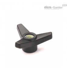 Трёхлепестковая ручка VB.639/80-FP-SST-M10 (65686) ELESA+GANTER