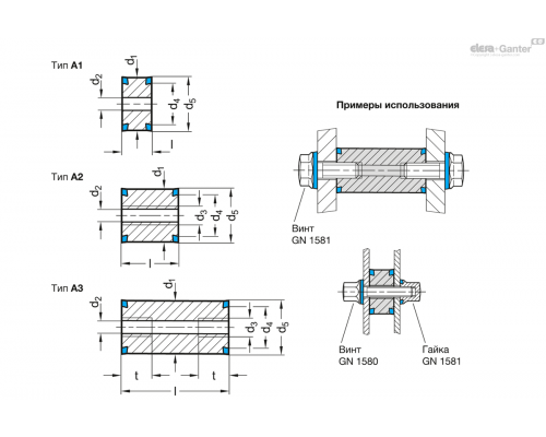 Прокладка GN 6226-22-16-A1-MT-H ELESA+GANTER