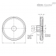 Дисковый маховик GN 923-80-K10-A-SW ELESA+GANTER