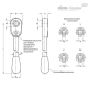 Ключ с трещоткой GN 316-17-K12 ELESA+GANTER