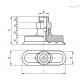 Вакуумная присоска VVF-35-100-G1/4-S (VV.50024) ELESA+GANTER