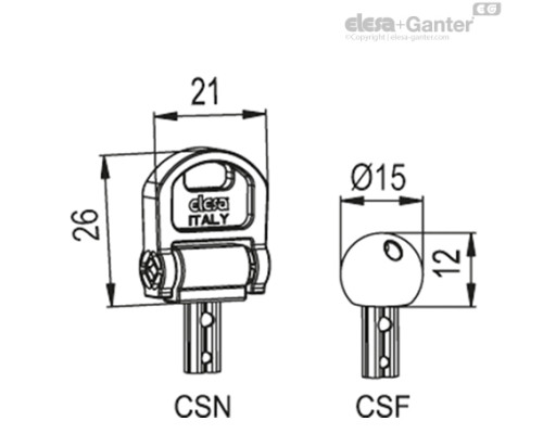 Лепестковая ручка с функцией защиты VLS.42-SST-p-M8x16 (76521) ELESA+GANTER