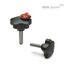 Лепестковая ручка с функцией защиты VLS.42-SST-p-M8x16 (76521) ELESA+GANTER