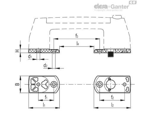 Монтажный комплект PM-M.2000/180 (15281) ELESA+GANTER
