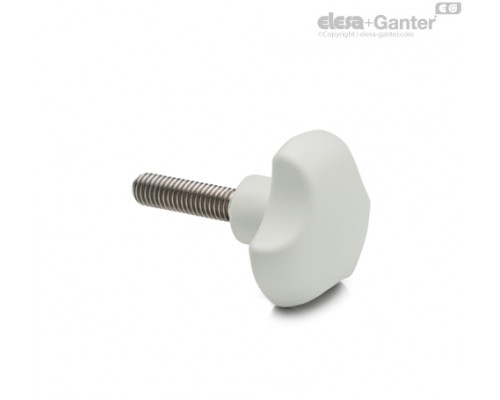 Цельнолитая лепестковая ручка VTT.32-SST-p-M6x30 CLEAN (151766) ELESA+GANTER