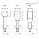 Ручка рычажного типа GN 310-8-100-E-NI ELESA+GANTER