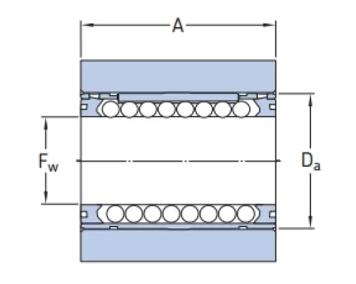 Линейный подшипник в сборе с корпусом SKF LUND 12 D
