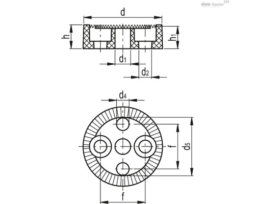 Зажимной элемент RDB.40-60-B (51993) ELESA+GANTER